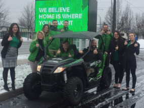 ICCU gives away a custom Arctic Cat Wildcat to a lucky winner.